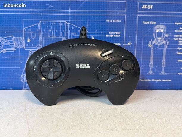 Manette Officielle SEGA Megadrive – Control Pad – Boîte D'origine – Très Bon état