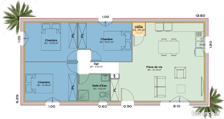 Maison 4 pièces 71 m² — 8