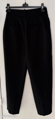 Pantalon Zara Femme Taille 40 - Bleu - Occasion Très Bon état - Coupe Droite