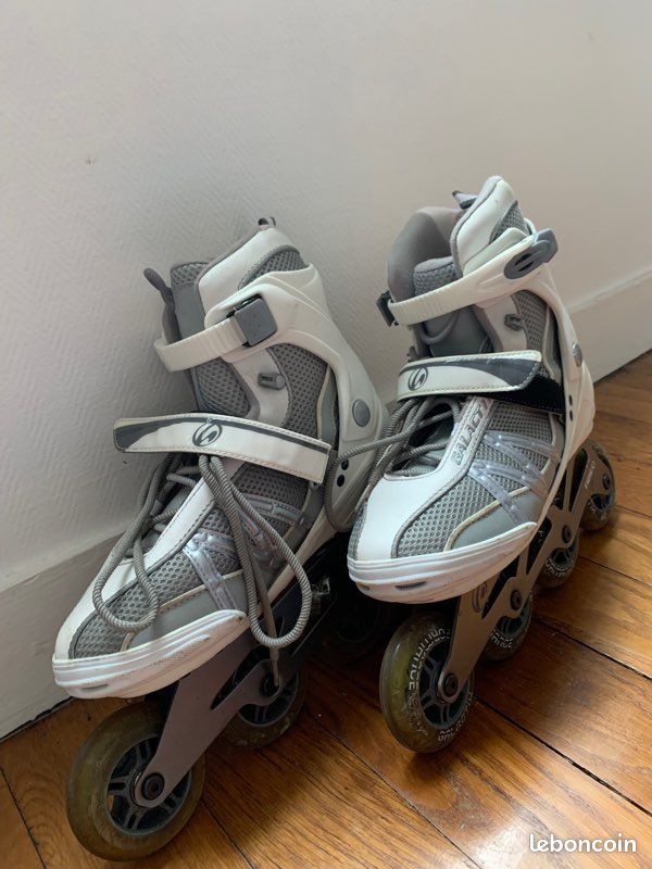 Rollers blancs et gris taille 40 (image 2)
