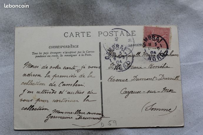 Denmark - CARTE POSTALE DES ANTILLES DANOISES TIMBRE + VIGNETTE NON Voyagee C V 475668336