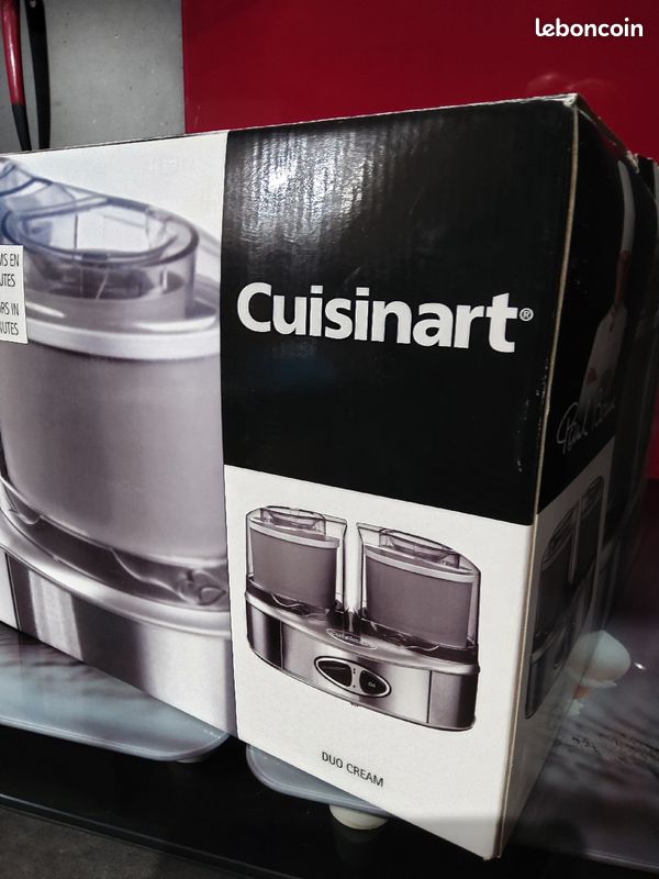 Neuf/ Sorbetière ICE cream duo/ Marque: Cuisinart/ dans son emballage d'origine (image 6)