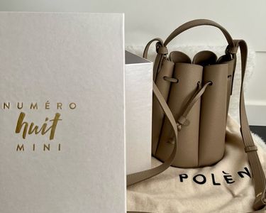 Polène Numéro Huit Mini – Taupe Accessoires Bagagerie
