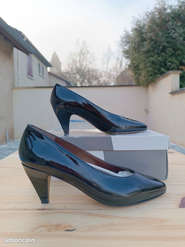 Escarpin cuir verni pointure 39 (image 1)
