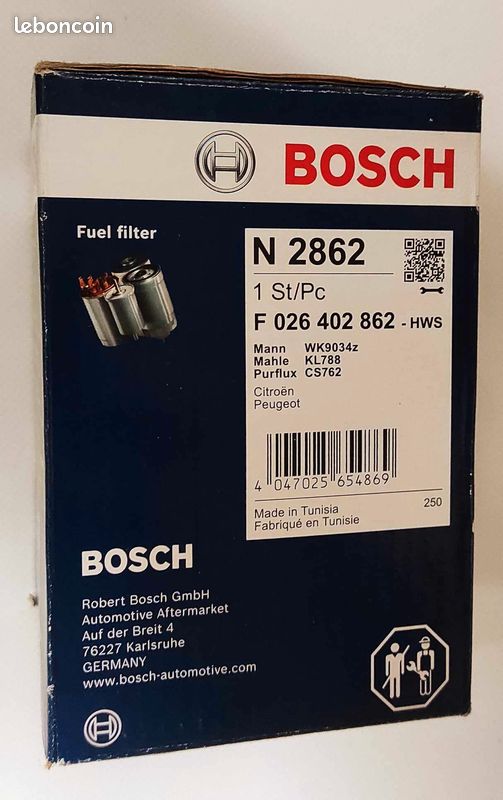 Bosch N2862 Filtre Diesel Auto - Haute Performance Et Fiabilité