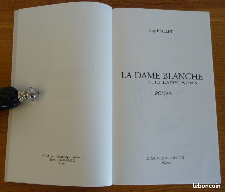 LA DAME BLANCHE par Guy BAILLET (Auteur Haut-Marnais) (image 2)