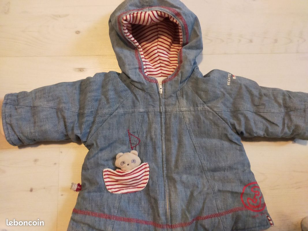 Manteau chaud avec gants 3 mois sucre d'orge (image 5)