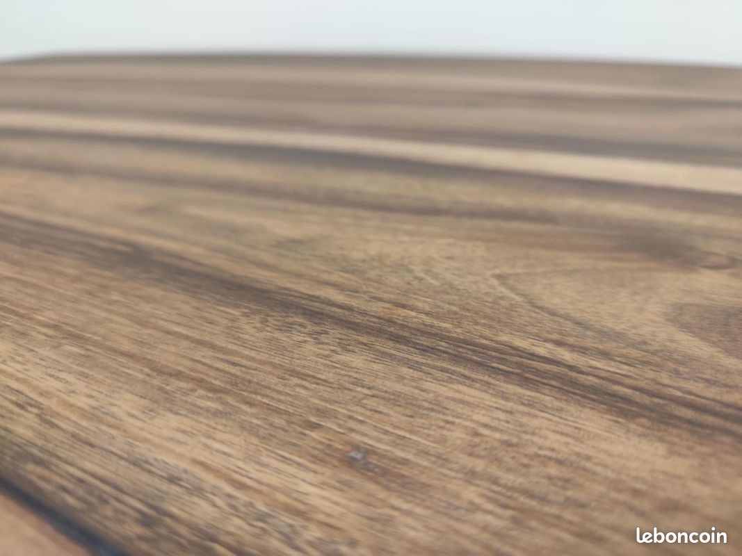 Table d'appoint en noyer deux en une convertible en console bois massif (image 14)