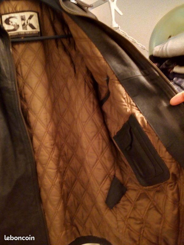 Veste homme trois quart cuir (image 4)