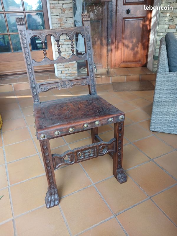 Chaise type renaissance espagnole (image 4)