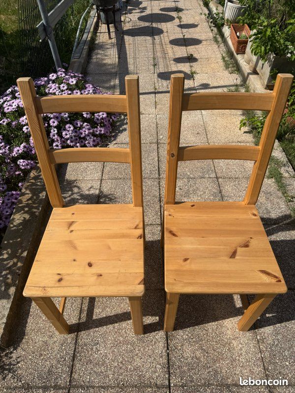2 chaises bois (image 1)