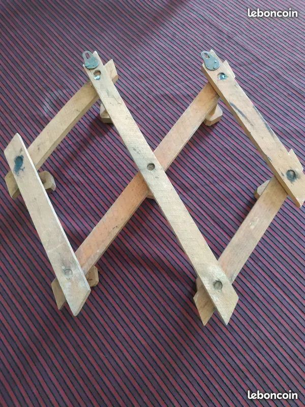 Porte-manteau mural extensible en bois Vintage (image 7)