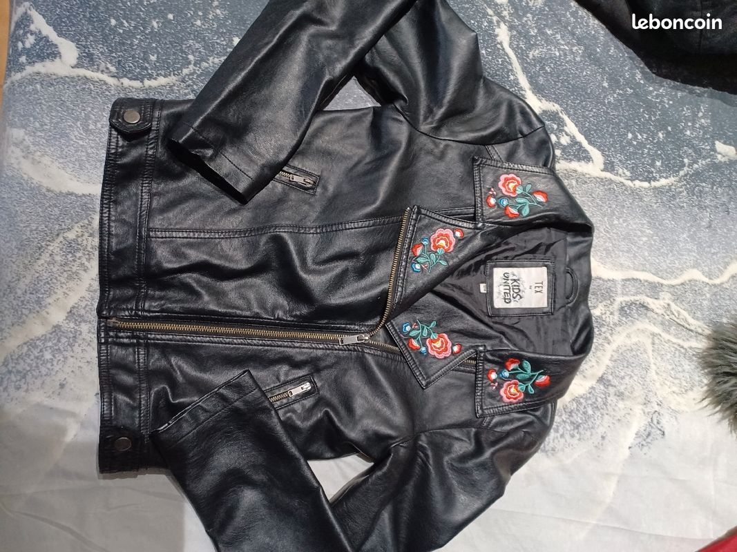Veste imitation cuir fille 14 ans (image 1)