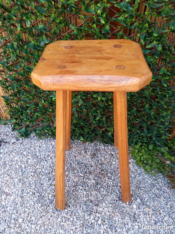 Console porte plante rustique bois massif (image 5)