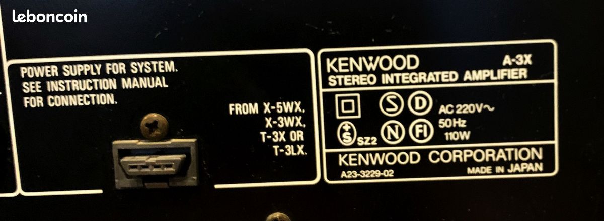 Ensemble HiFi Kenwood - Ampli A-7G, Tuner T-7GL, Platine X-7WG - Pour Pièces Ou Réparation