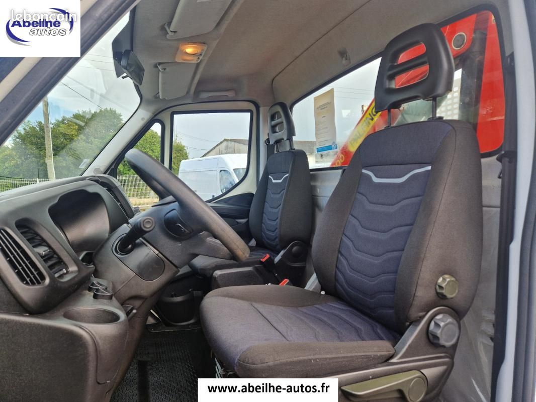 Iveco Daily CHASSIS CABINE 35C14 BENNE +GRUE (image 15)