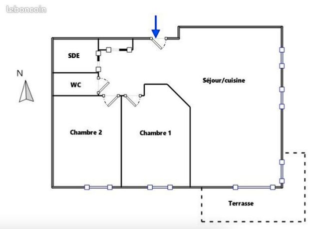 Appartement 3 pièces 66 m² — 1