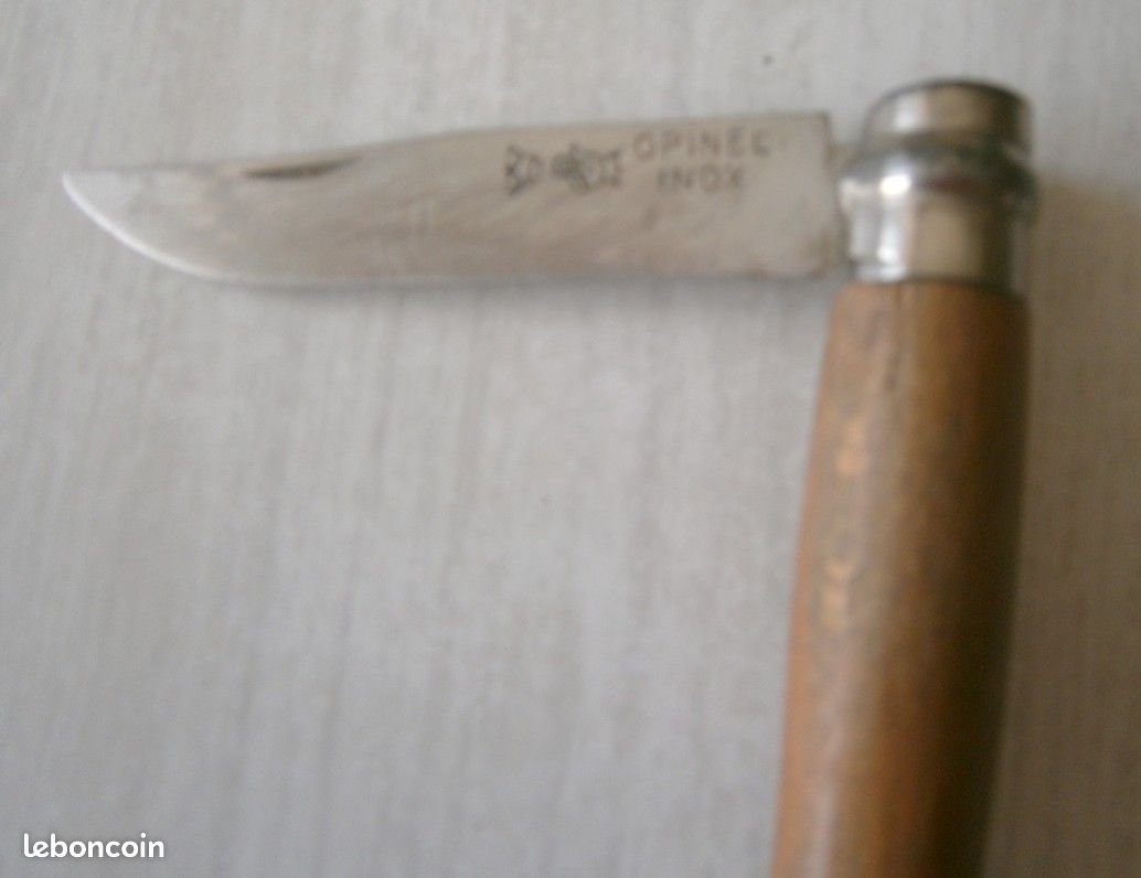 COUTEAU OPINEL ANCIEN N°12 -VIROBLOC-main couronnée