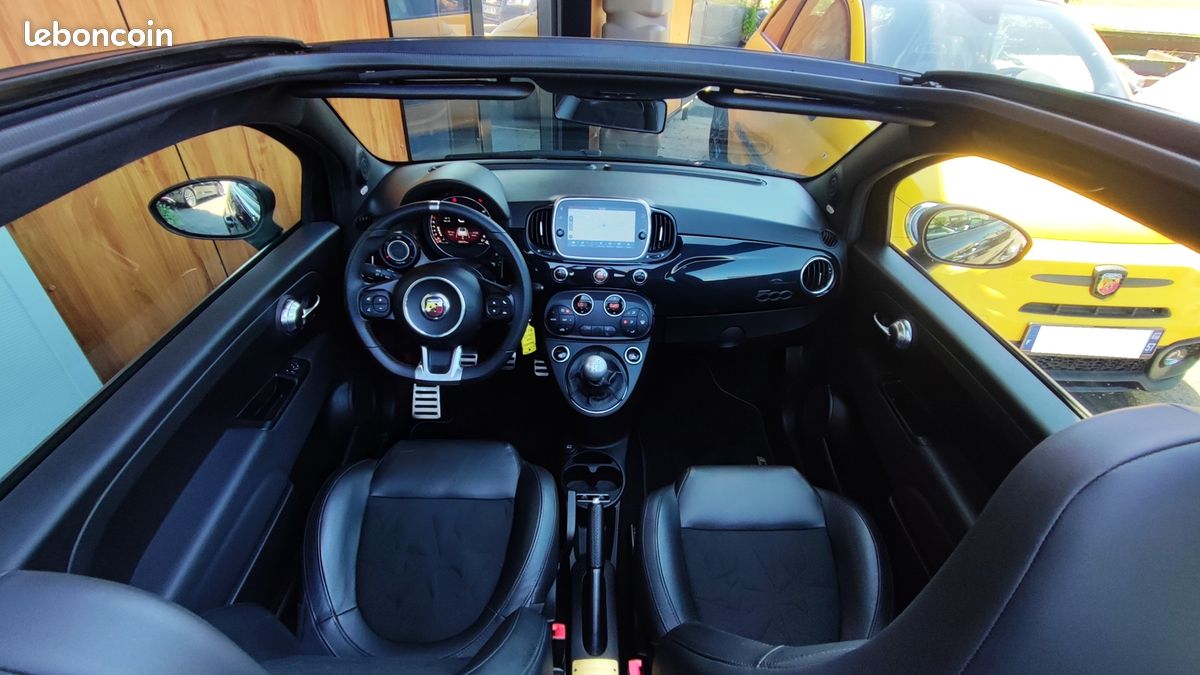 Abarth 500C 1.4 TURBO T-JET 165 CH 595 SCORPIONEORO*1ER MAIN*EDITION 2000 EXEMPLAIRES (image 16)