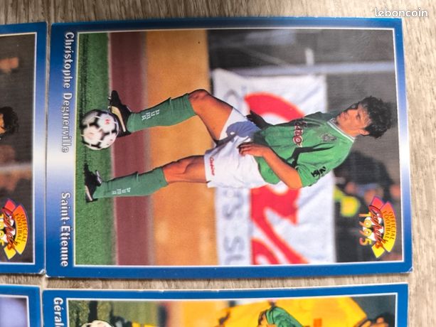 LOT DE 9 STICKERS DIVERS PANINI FOOT 95 1995 FRANCE FOOTBALL