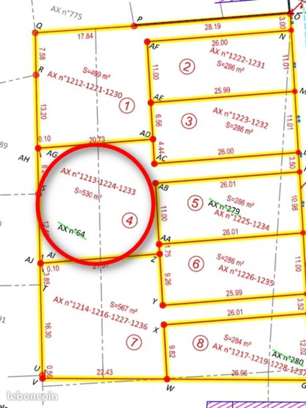 Terrain 530 m² Blain · 83 500 €