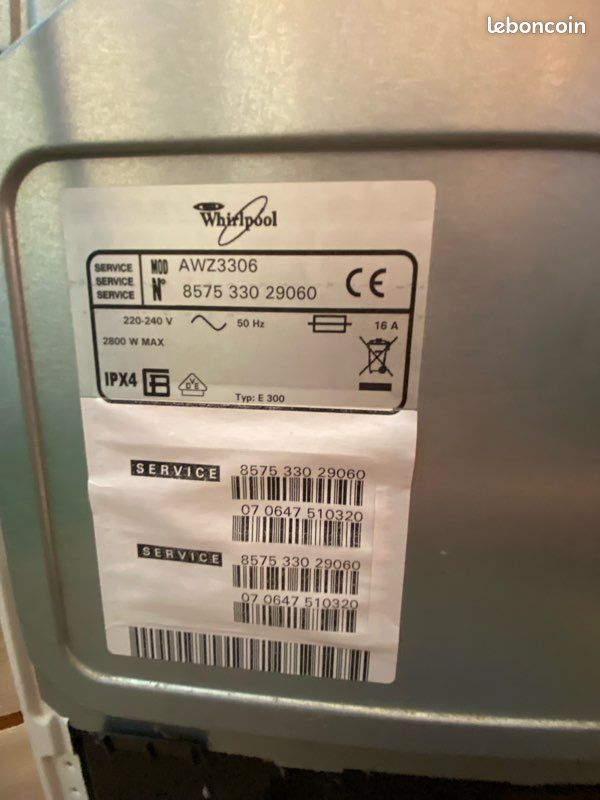 Sèche-linge évacuation Whirlpool 6 kg — AWZ 3306 (image 5)