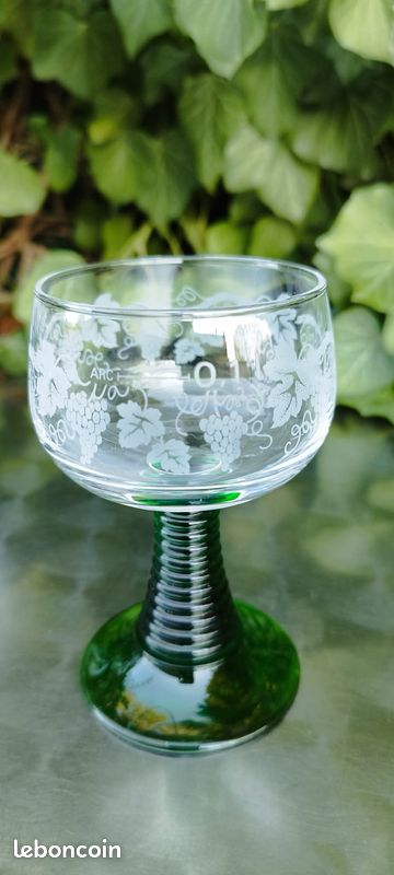 Verres a vin Roemer gravés (Alsace) (image 2)