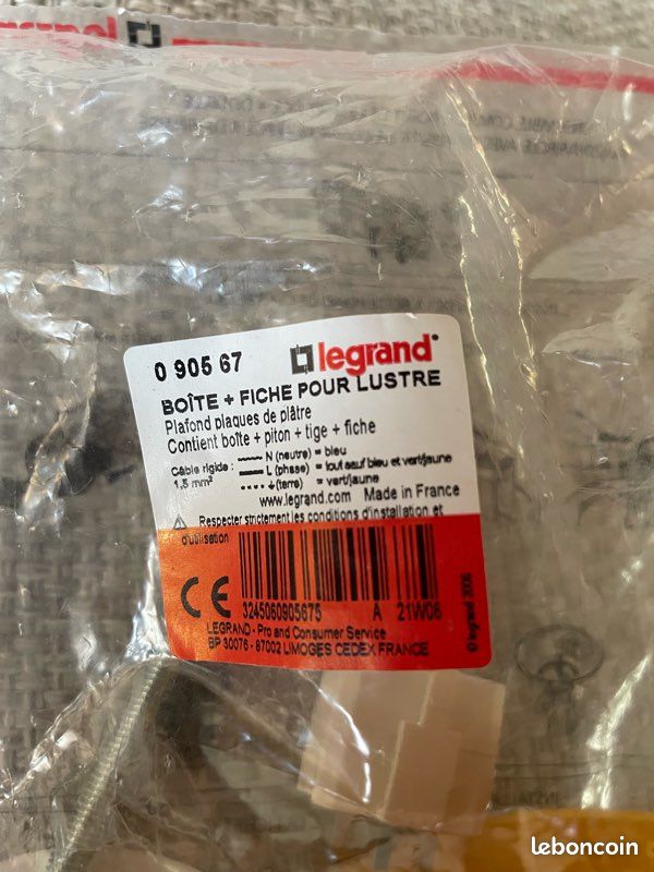 Boîte + fiche pour Lustre Legrand (image 2)