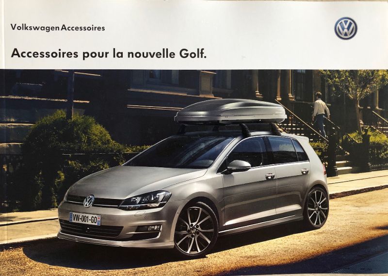 Brochure VW Volkswagen accessoires Golf 7 - Équipement auto