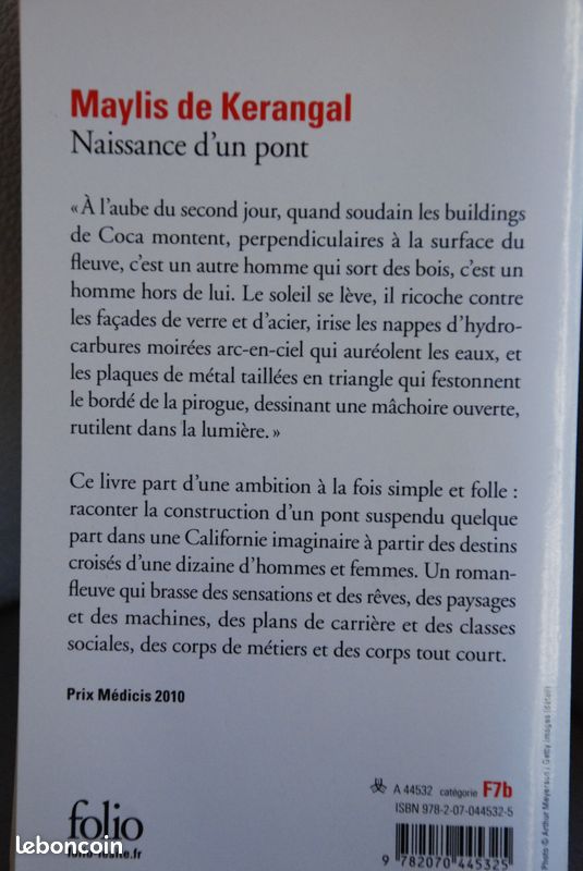 Livre de Maylis de Kerangal (image 2)