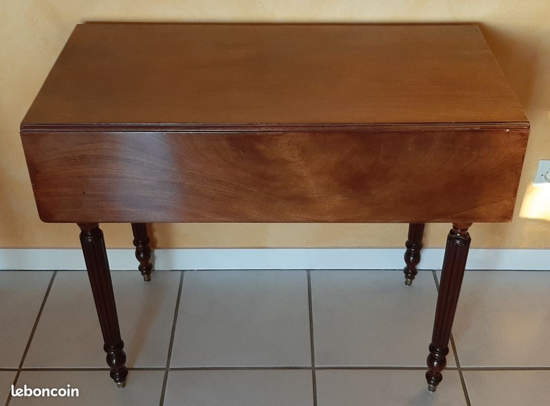 Table à volets acajou (image 1)