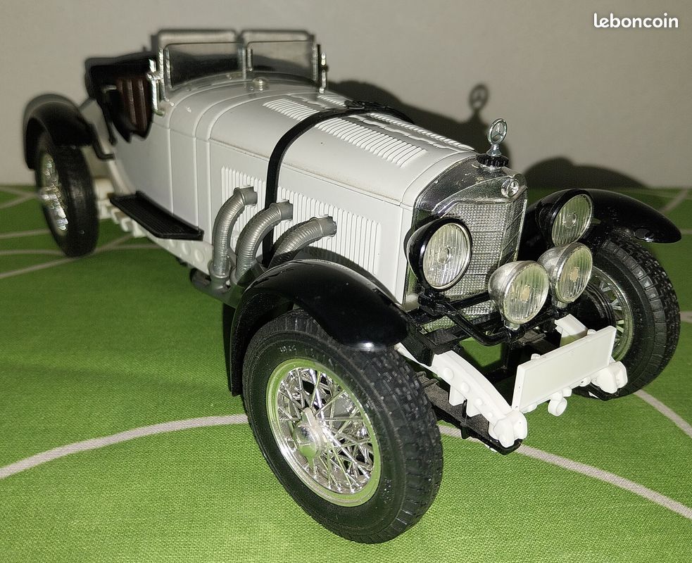 Pièce Détachée : Ligne D'échappement Latérale Pour Mercedes-Benz SSK/SSKL 1928 - Modèle Réduit Burago 1:18