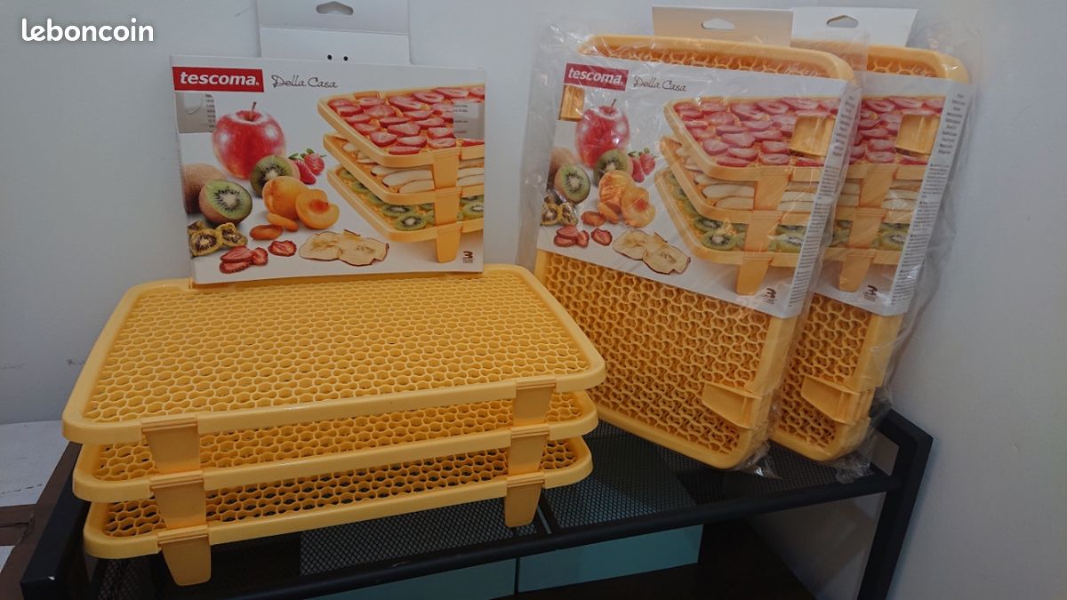 Lot de grilles de séchage empilable pour les fruits et légumes séchées (image 2)