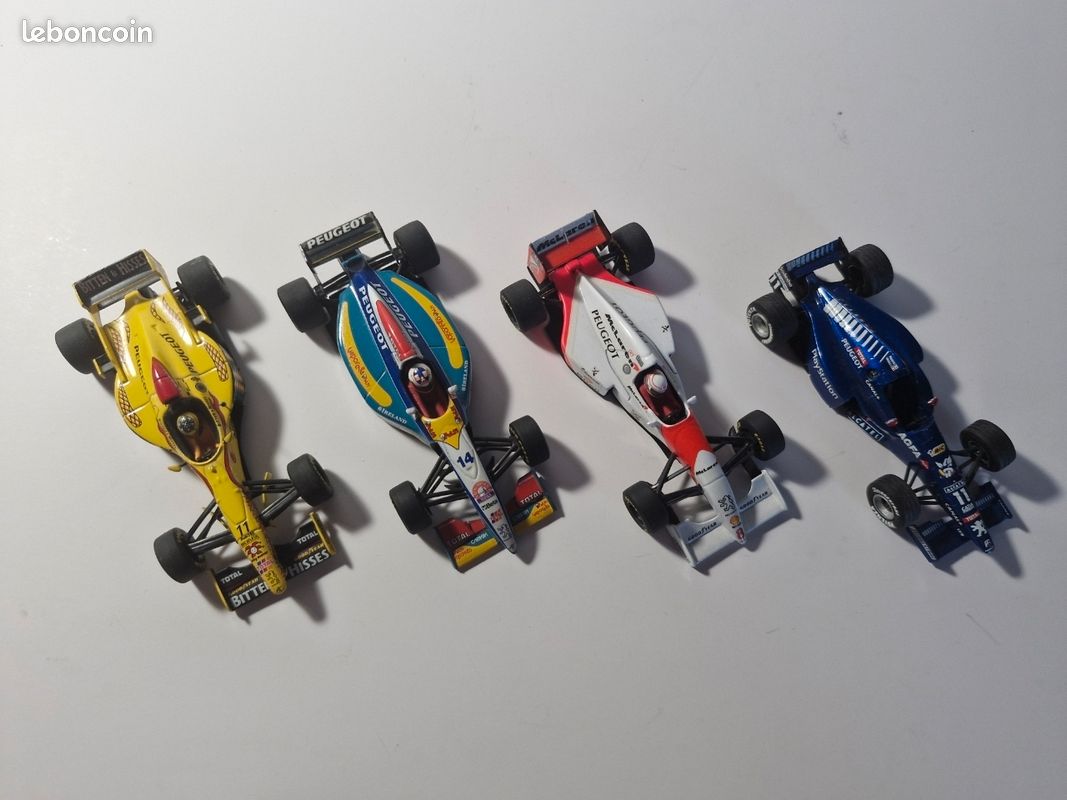 Lot F1 Peugeot Minichamps 1/43 Jordan 196 197 McLaren MP4/9 (image 1)
