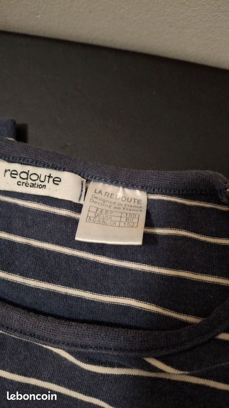 T-shirt marinière taille 12 ans, La Redoute (image 3)