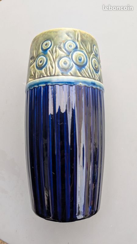 Vase Steuler Keramik bleu cobalt (image 1)