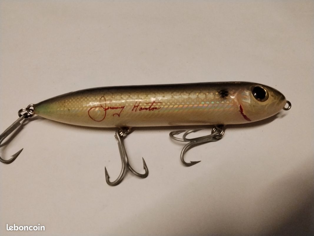 Leurre De Pêche Vintage Heddon Super Sonic - Jaune Transparent Avec