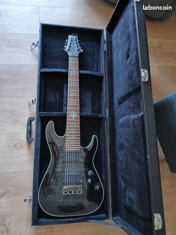 Guitare 8 cordes Schecter Diamond Series modèle Damien Elite 8 très bon état (image 2)