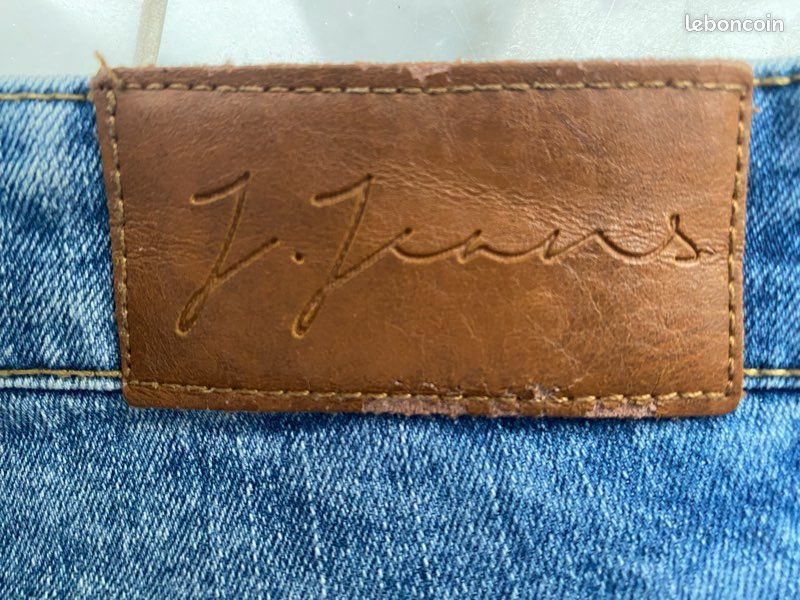 Jeans bleu délavé skinny Jennyfer en 38 taille basse (image 5)