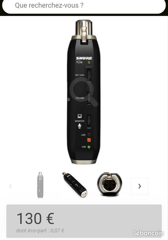 Shure sm58 et Shure x2u (image 4)