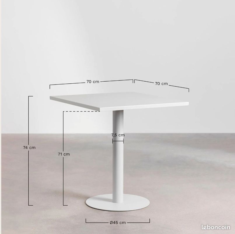 Table de cuisine ou de jardin Sklum (image 3)