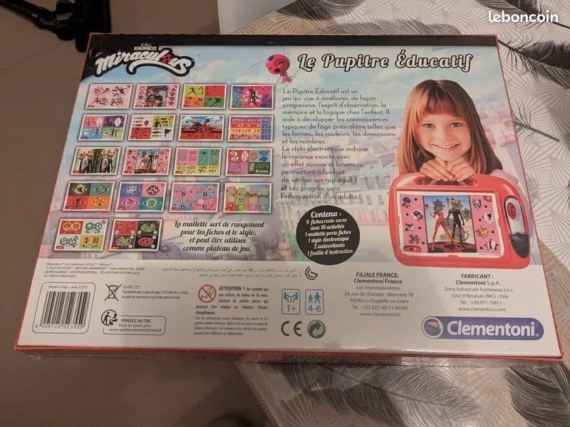 Pupitre éducatif Miraculous Clementoni – Neuf (image 2)