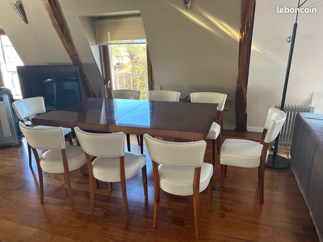 Table Hugues Chevalier en noyer (image 5)