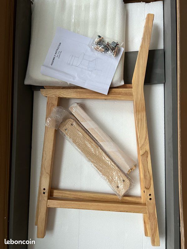Lot de 2 tabourets de bar / chaises de bar en bois (image 7)
