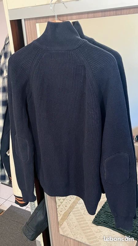Style Casual Homme Pull Tricot Homme Sailwind - Col Boutonné - Manches Longues - Automne/hiver - Côtelé Décontracté Pull Col Boutonné