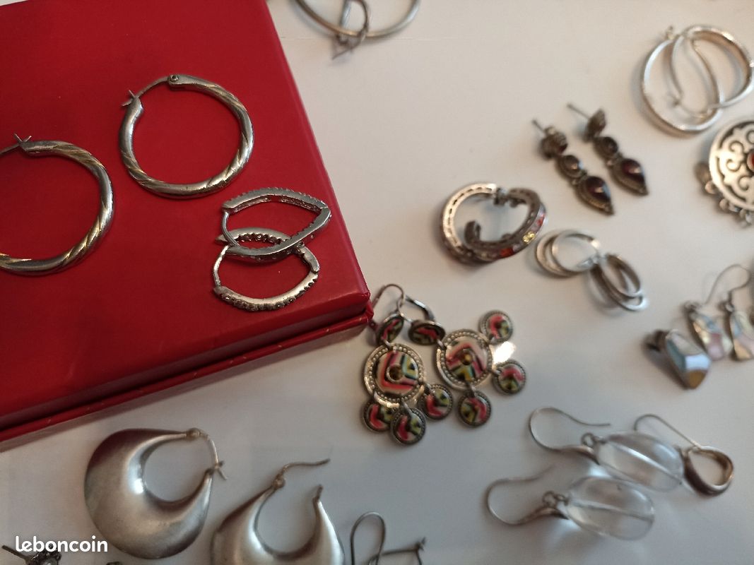 Différentes boucles d'oreilles en argent (image 2)