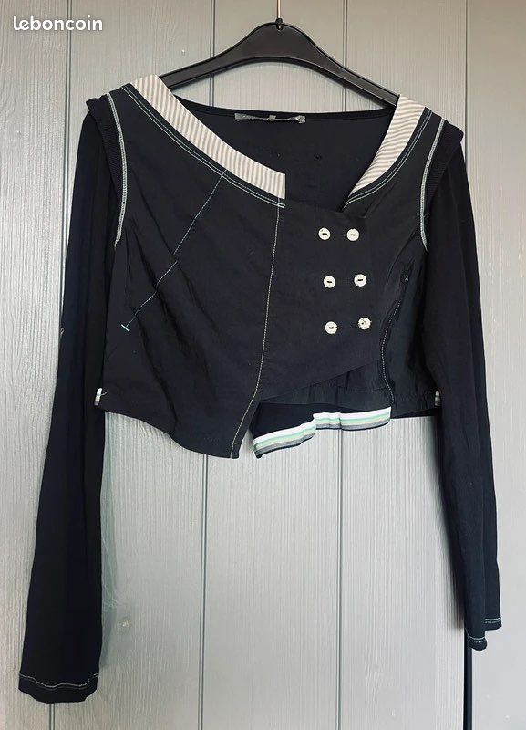 Gilet Asymétrique Femme Violet Mado Et Les Autres - Taille 1 (36/38), Occasion En Très Bon état