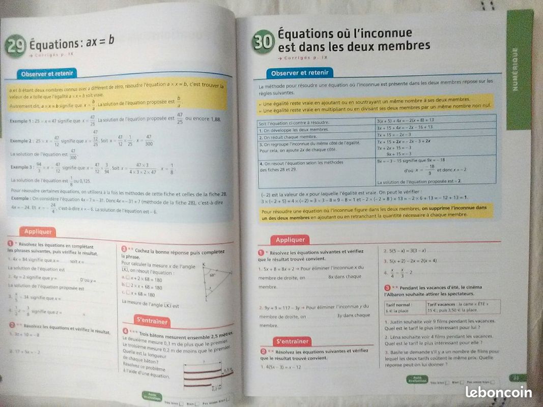 Cahier du Jour Cahier du Soir Maths 4eme (image 3)