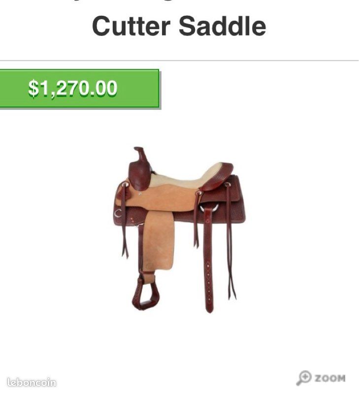 Selle Western Roping Corping Ranch – Cuir Premium – Taille 14 à 18 Pouces – NEUVE