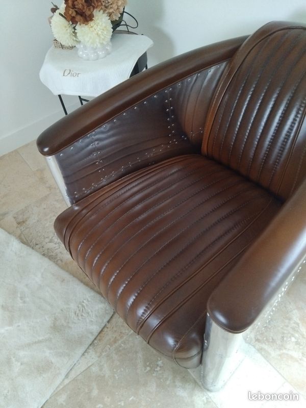 Véritable fauteuil en cuir (image 3)